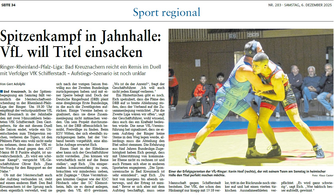 Showdown in der Jahnhalle: VfL will den Titel holen